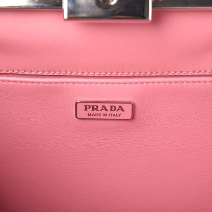 Prada Saffiano City Calf Light Frame Bag Pink 6 of 6