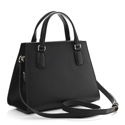 Gucci Dollar Calfskin Medium Soho Top Handle Satchel Black 3 of 12