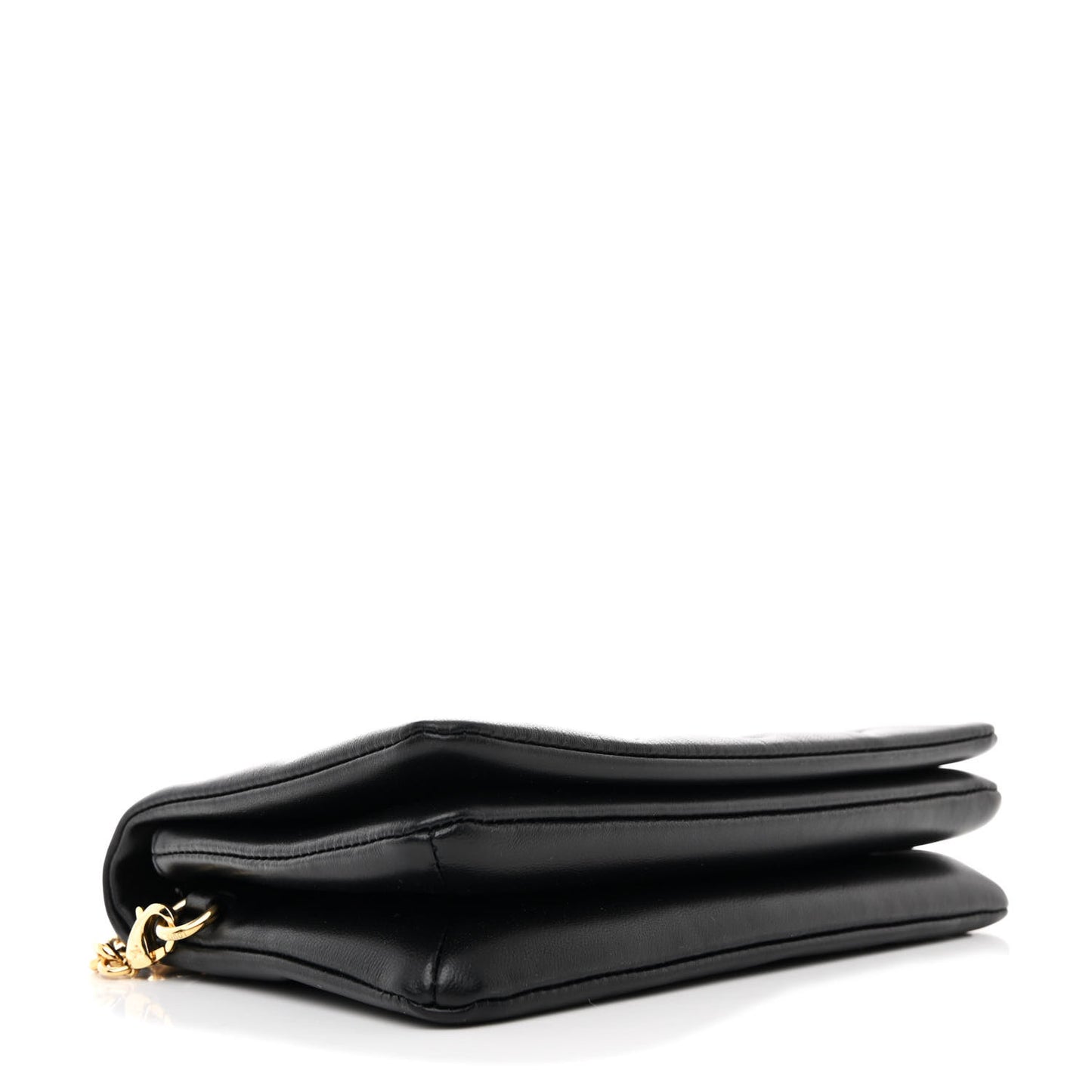 Lambskin Embossed Monogram Pochette Coussin Black