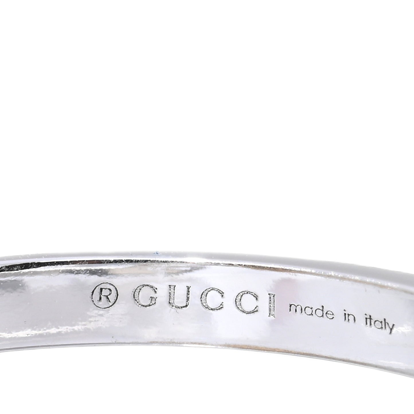 18K White Gold Diamond Running G Ring 55 7.25