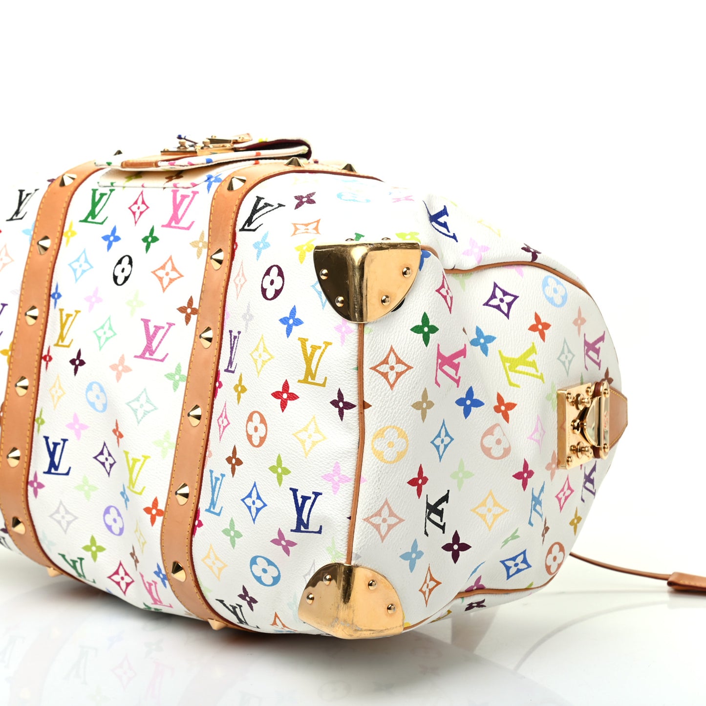Monogram Multicolor Keepall 45 White