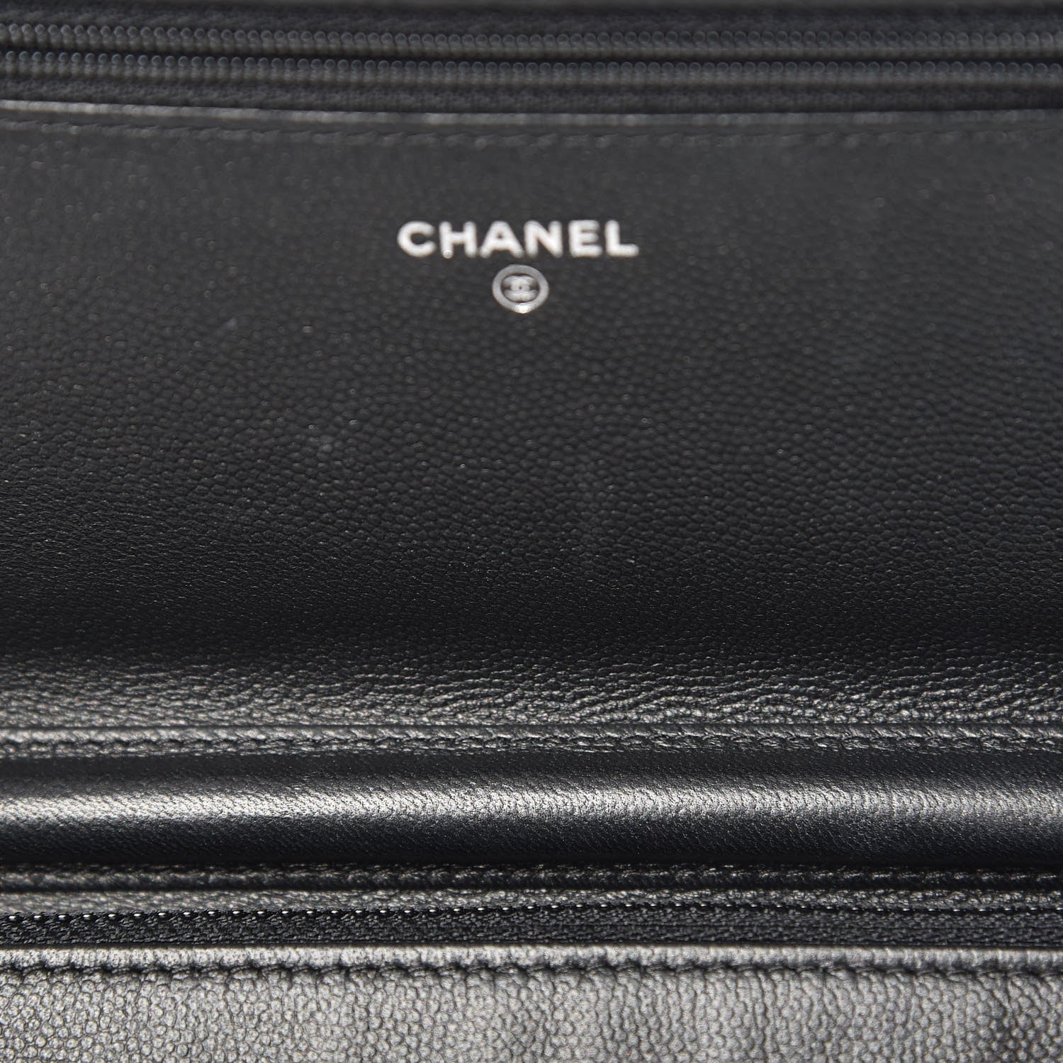 Chanel Caviar Quilted Boy Wallet On Chain WOC So Black 9 of 13