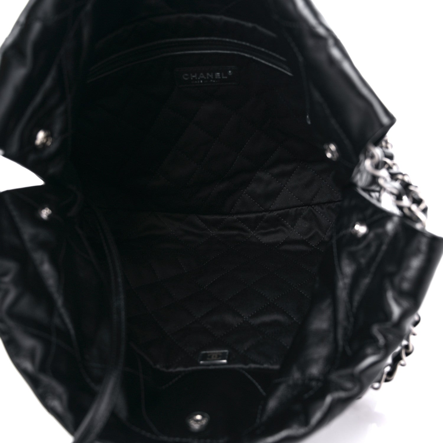 Chanel Shiny Calfskin Quilted Small Chanel 22 Black 6 of 11