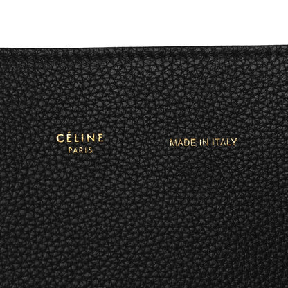 Celine Soft Grained Calfskin Medium Belt Cabas Phantom Black 7 of 11