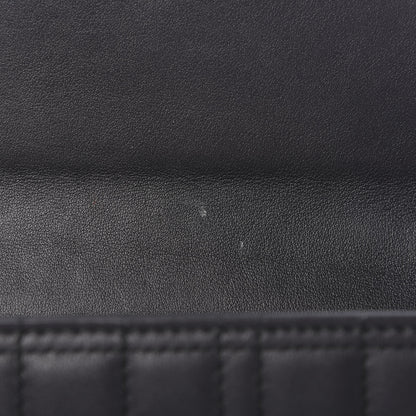 Gucci Calfskin Matelasse Mini Pearly GG Marmont Chain Wallet Black 10 of 11