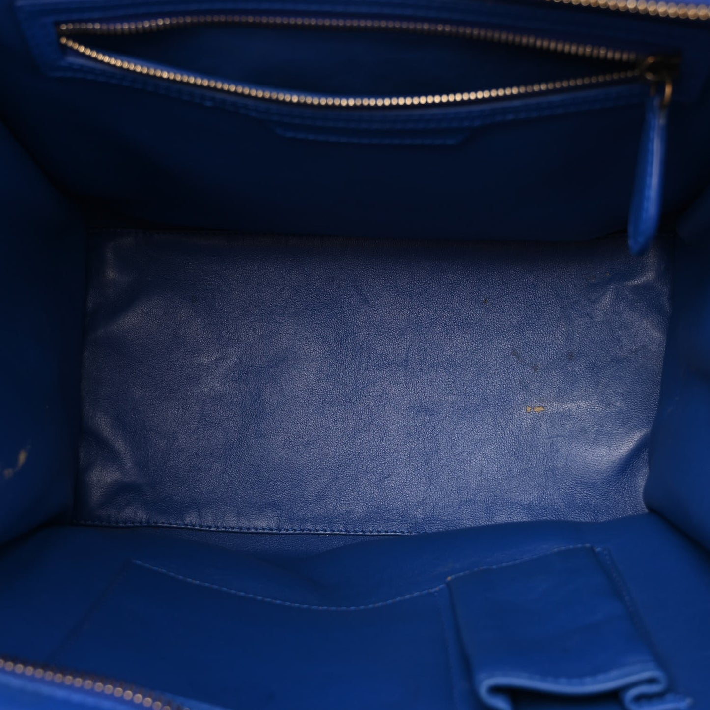 Smooth Calfskin Mini Luggage Royal Blue