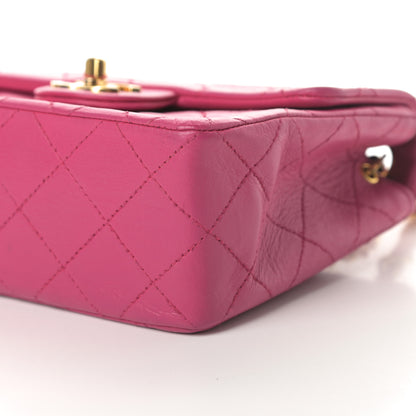 Chanel Lambskin Quilted Mini Square Flap Pink 13 of 16