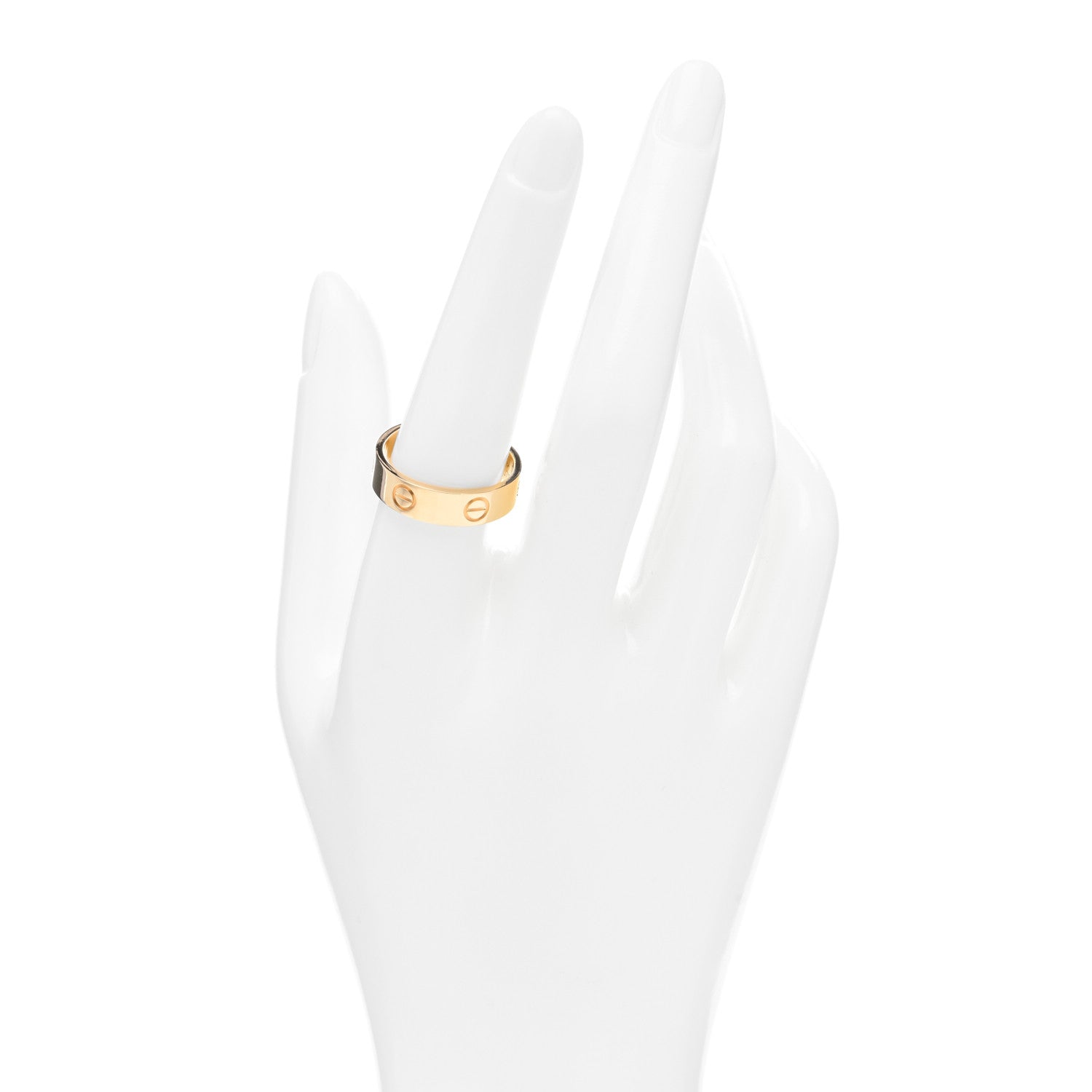 Cartier 18K Yellow Gold 5.5mm LOVE Ring 58 8.5 2 of 4