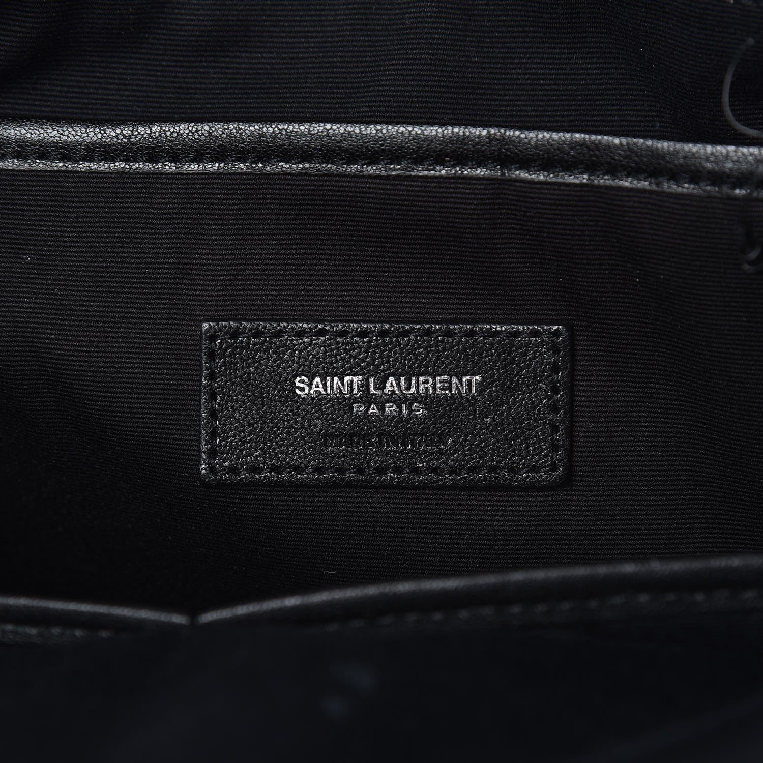 Saint Laurent Sheepskin Mini Love Appliqué City Backpack Black 6 of 8