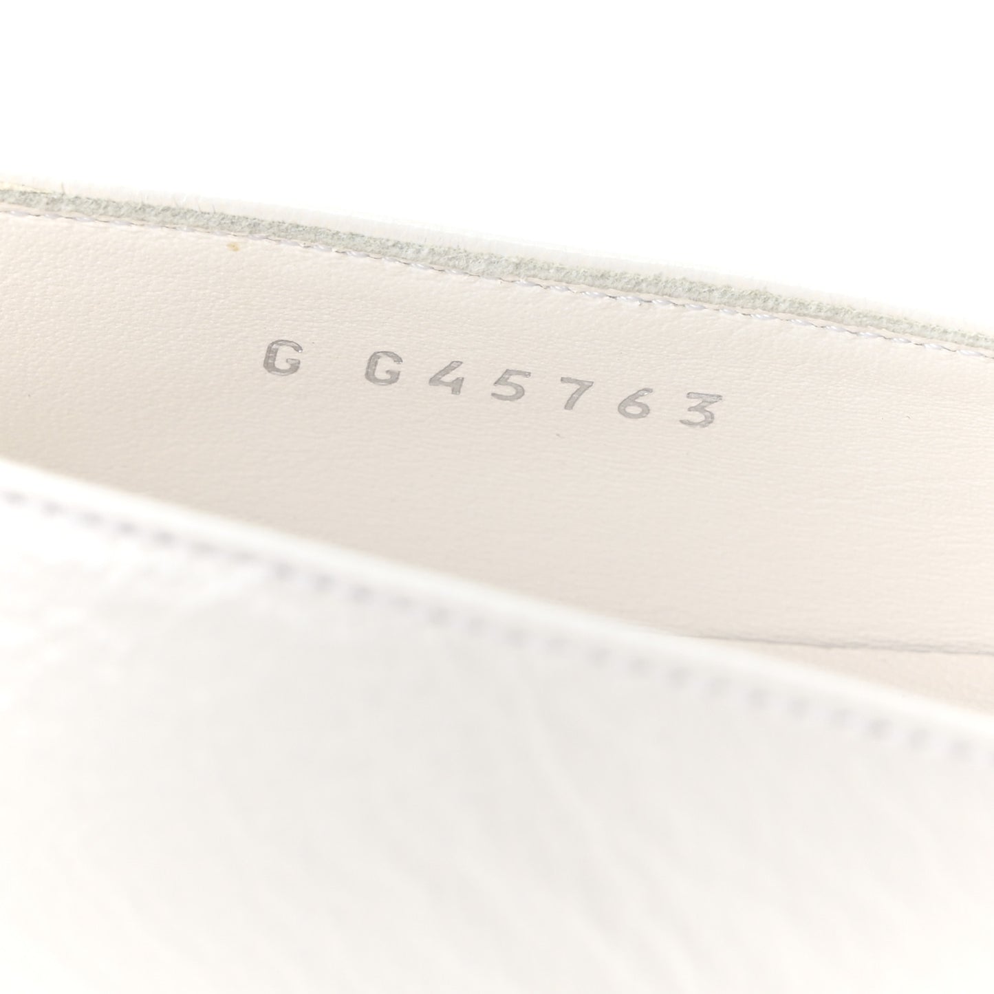 Shiny Lambskin Grosgrain Pearl Mary Janes Flats 37.5 White Black
