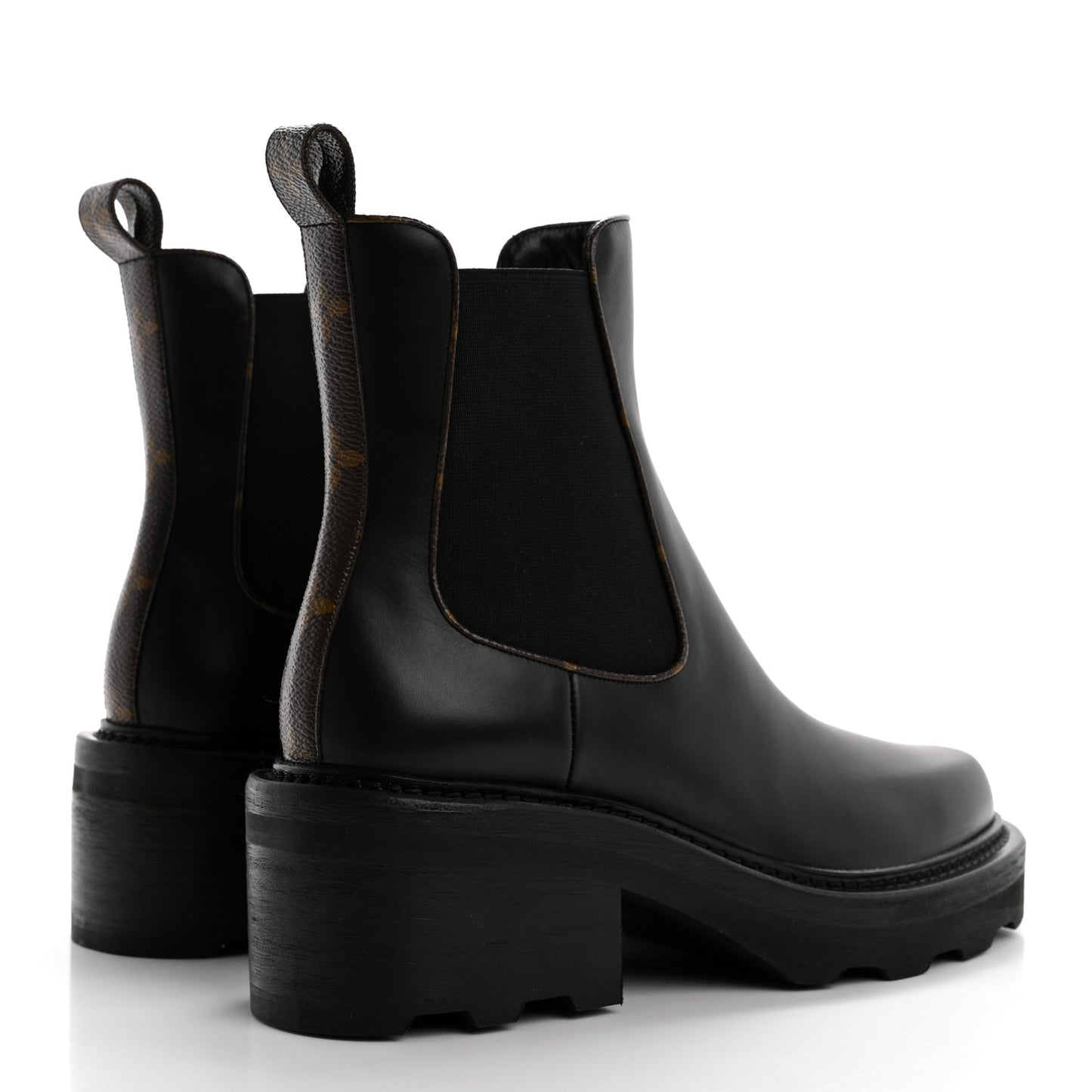 Calfskin Monogram Beaubourg Ankle Boots 39 Black