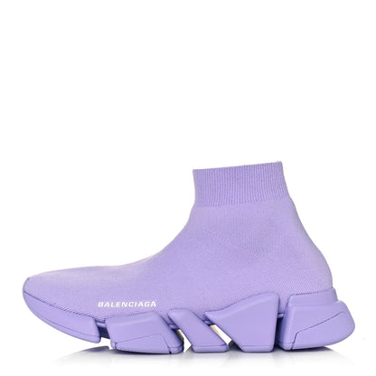 Balenciaga Technical 3D Recycled Knit Womens Speed 2.0 Sneakers 41 Monocolor Lilla 1 of 8