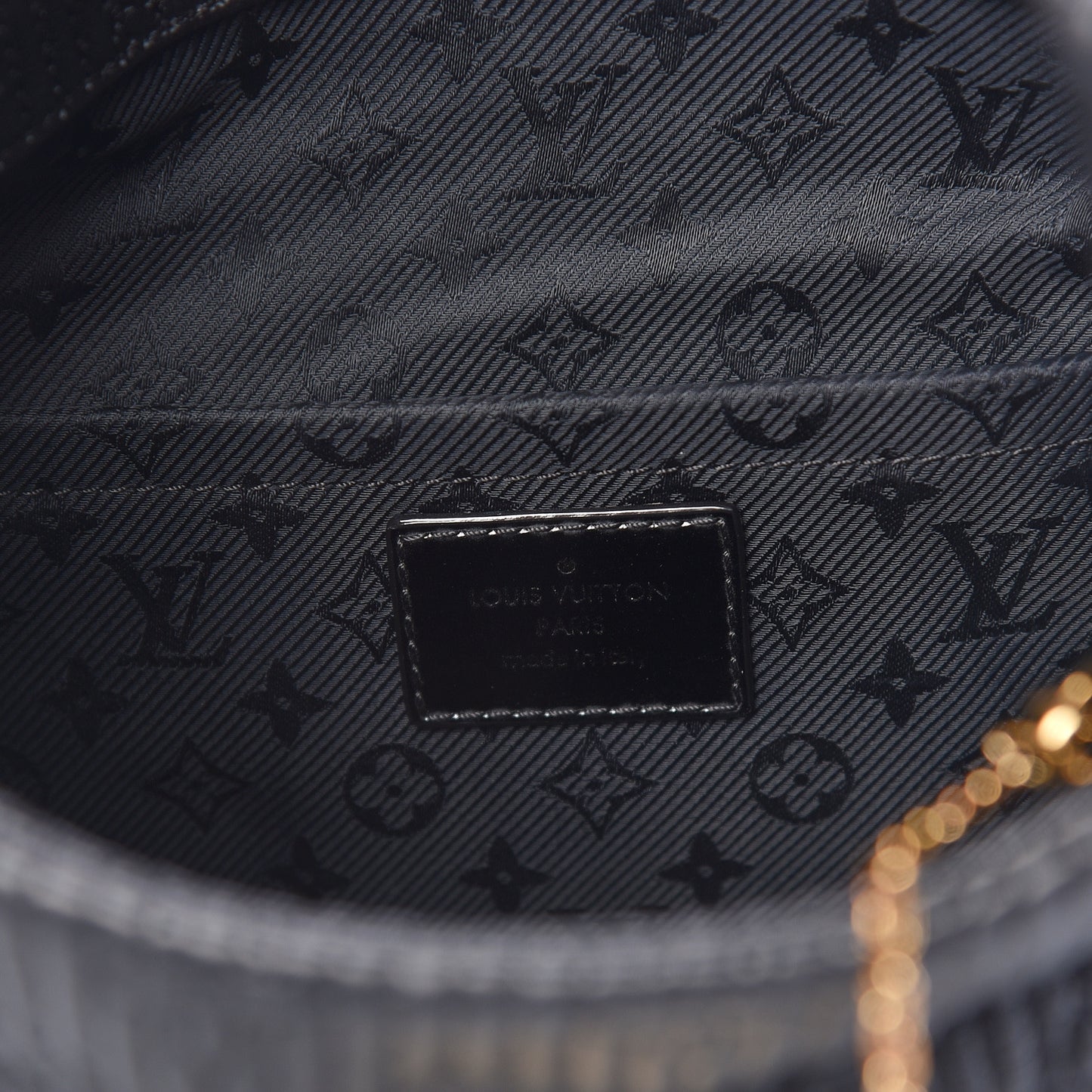 Calfskin Quilted Monogram Altair Clutch Black