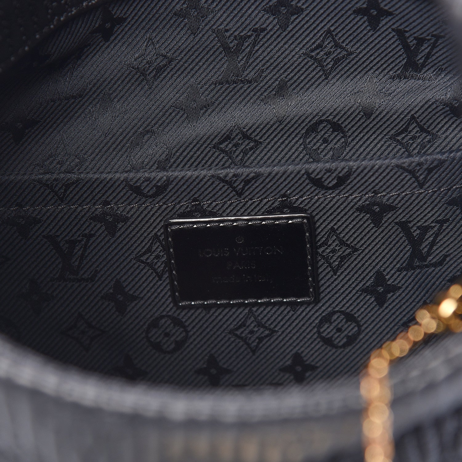 Louis Vuitton Calfskin Quilted Monogram Altair Clutch Black 6 of 10