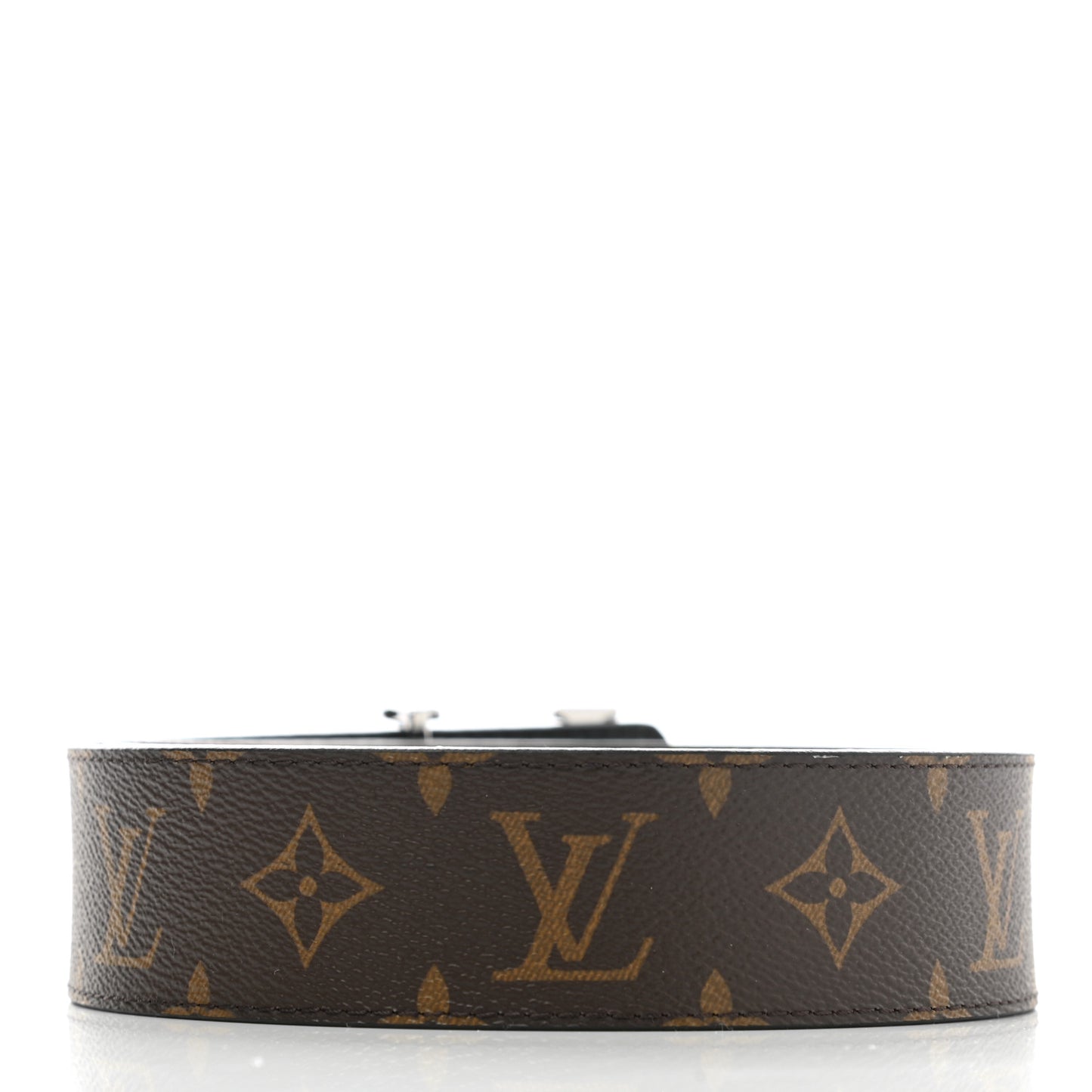 Calfskin Monogram 40mm LV Initiales Reversible Belt 90 36 Black