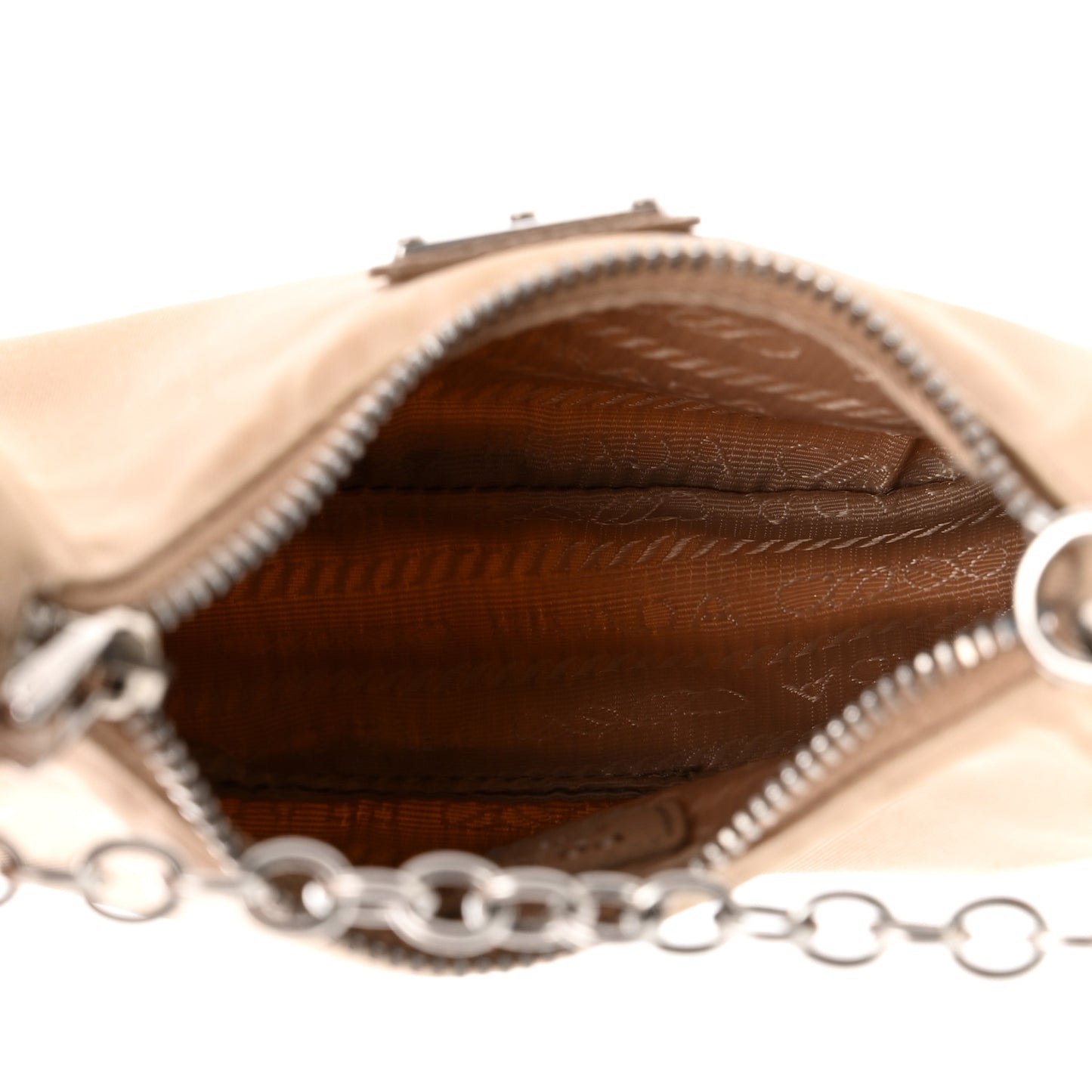 Tessuto Nylon Saffiano Mini Re-Edition 2000 Shoulder Bag Cammeo