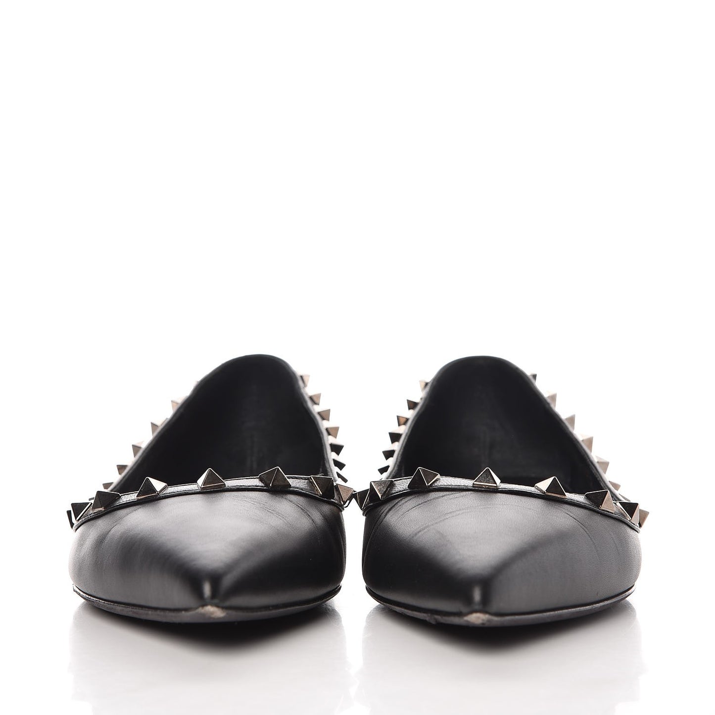 Nappa Rockstud Ballerina Flats 40 Black