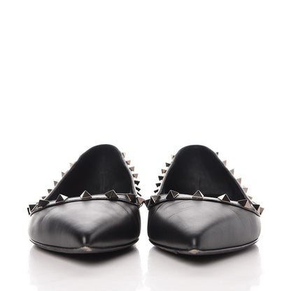 Valentino Garavani Nappa Rockstud Ballerina Flats 40 Black 2 of 15