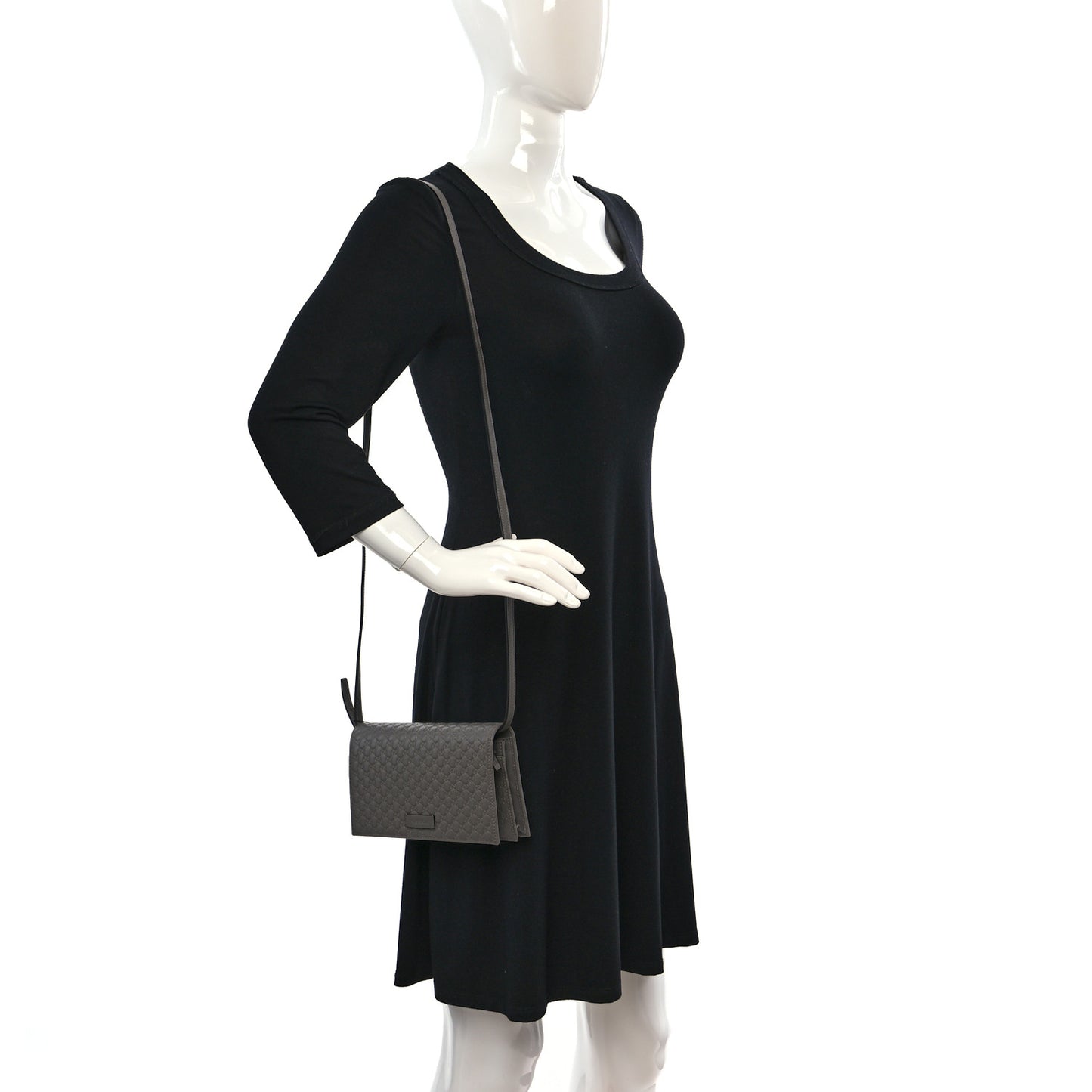 Soft Microguccissima Crossbody Wallet Loess
