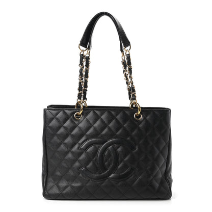 Chanel Caviar Quilted Grand Shopping Tote GST Black 1 of 10