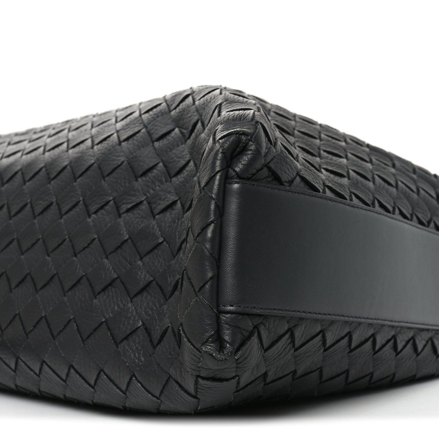 Bottega Veneta Deerskin Intrecciato Medium Traveler Hobo Black 11 of 11