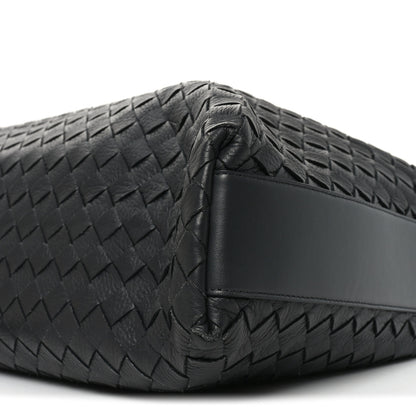 Bottega Veneta Deerskin Intrecciato Medium Traveler Hobo Black 11 of 11