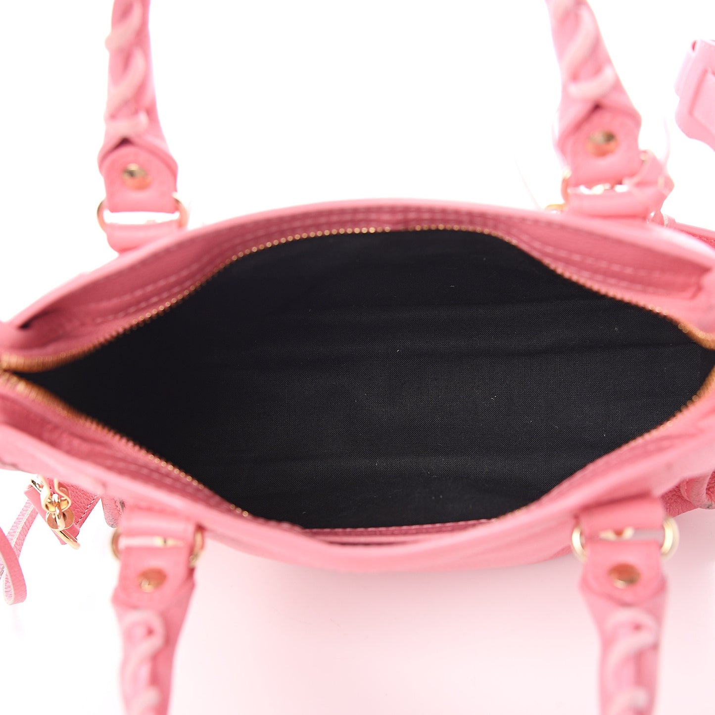 Veau Gravier Classic Gold Hardware Mini City Rose Dragee