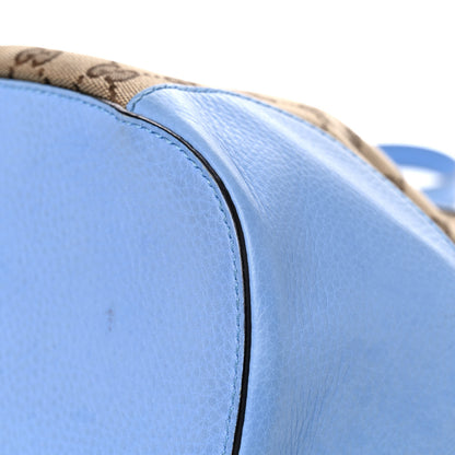 Gucci GG Monogram Calfskin Bucket Bag Blue 12 of 22