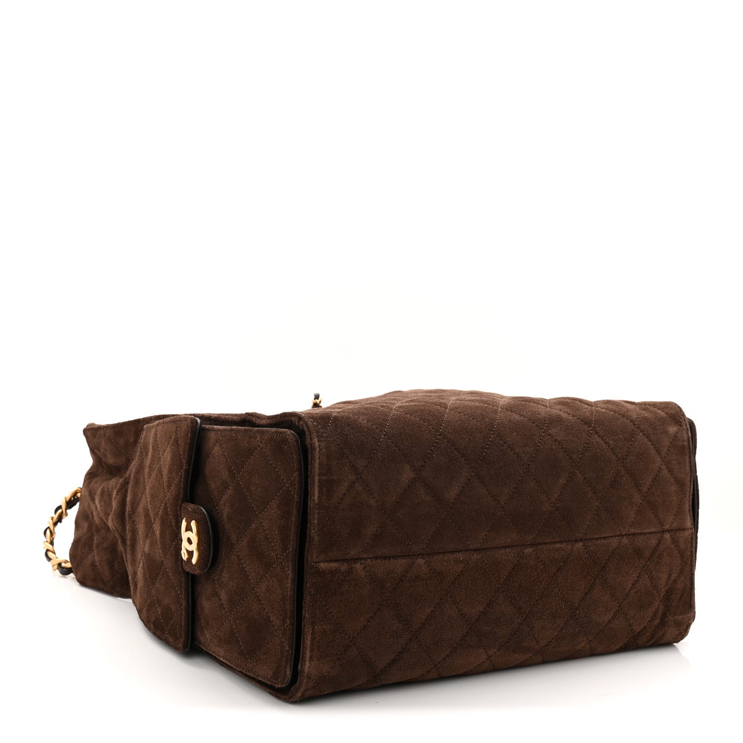 Chanel Suede Quilted Medium Chanel 25 Handbag Dark Brown 5 of 11