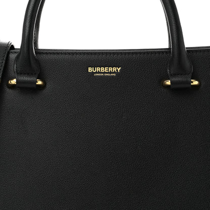 Burberry Calfskin Mega Check Small Banwell Tote Black 7 of 10