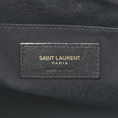 Saint Laurent Calfskin Matelasse Monogram Lou Camera Bag Black 6 of 14