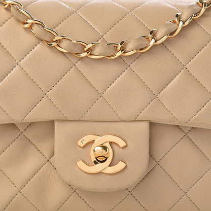 Chanel Lambskin Quilted Small Double Flap Beige 9 of 20