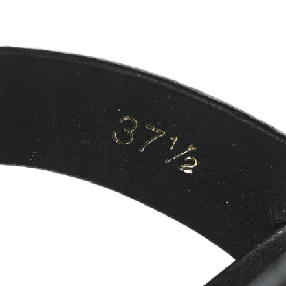 Prada Natural Calfskin 50mm Clog Sandals 37.5 Black 7 of 9