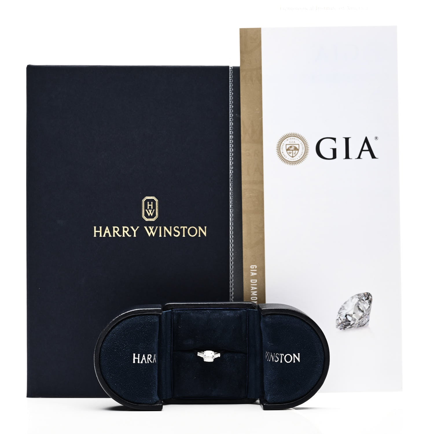 Harry Winston Platinum Diamond 1.17ct Cushion Cut Tapered Baguette Engagement Ring 50 5.25 6 of 6