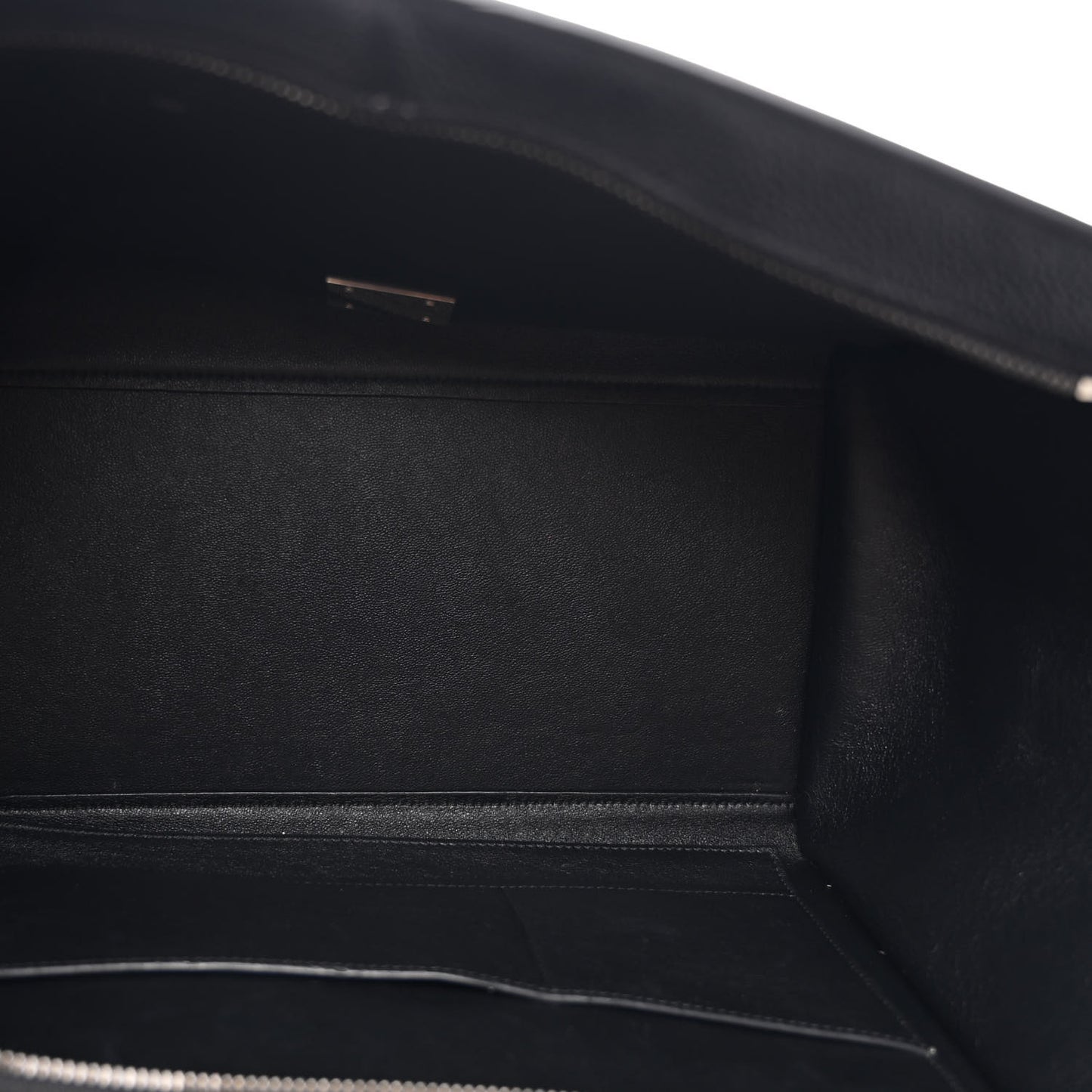 Drummed Calfskin Suede Medium Trapeze Black