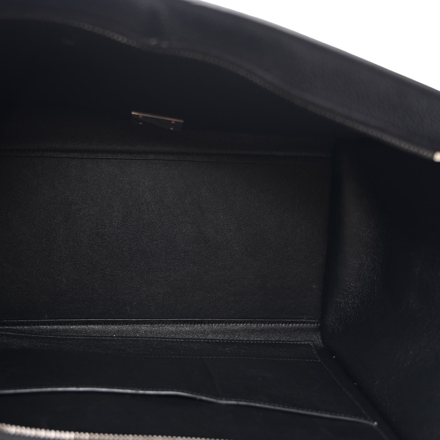 Celine Drummed Calfskin Suede Medium Trapeze Black 5 of 10