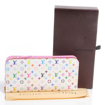 Louis Vuitton Monogram Multicolor Insolite Wallet White Litchi 5 of 8
