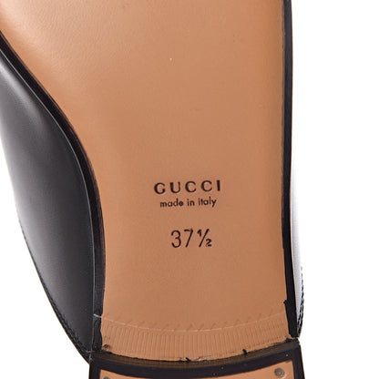 Gucci Calfskin Womens Princetown Slippers 37.5 Black 6 of 7