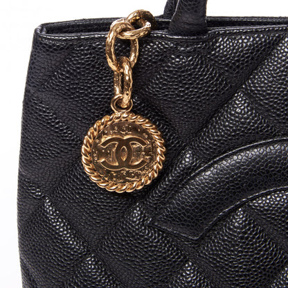 Chanel Caviar Quilted Medallion Tote Black 6 of 10