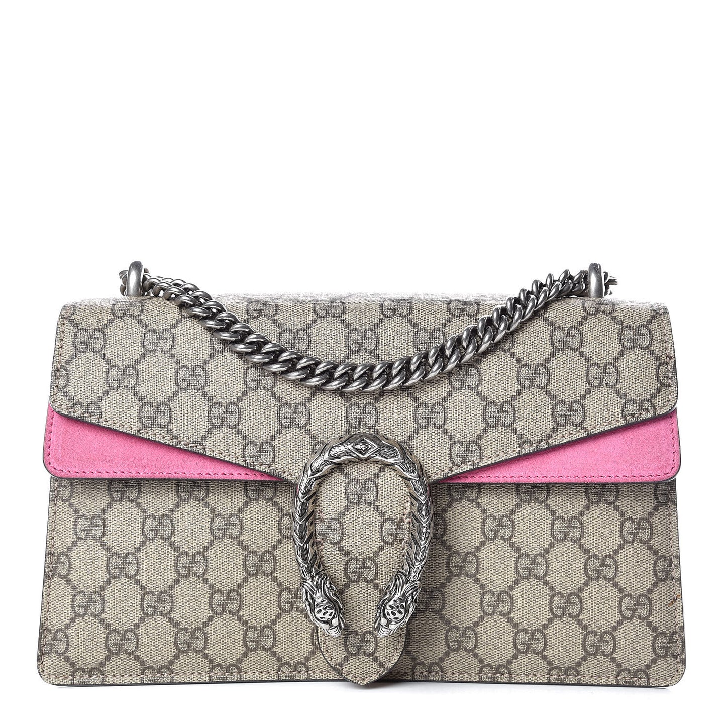 GG Supreme Monogram Small Dionysus Shoulder Bag Pink