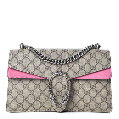Gucci GG Supreme Monogram Small Dionysus Shoulder Bag Pink 1 of 14