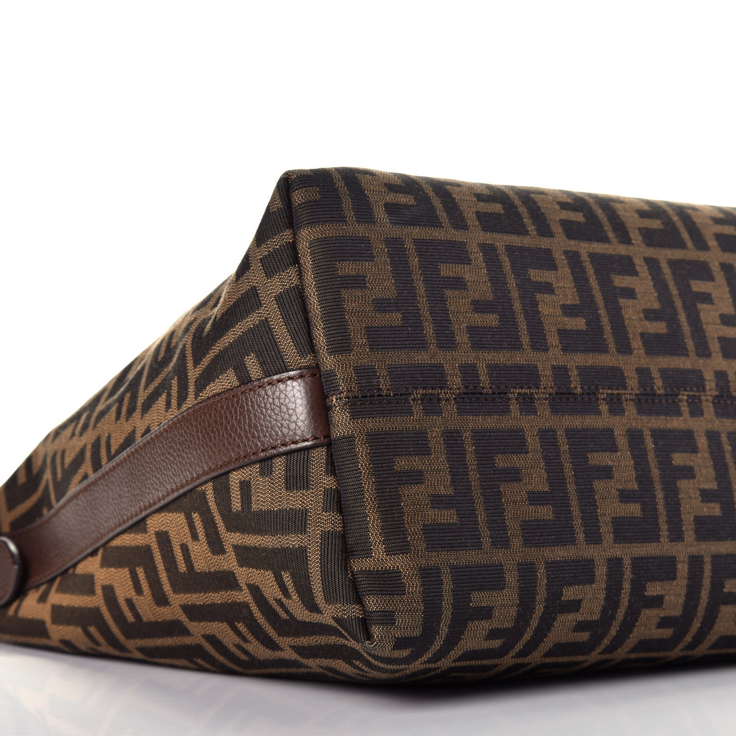 Fendi Zucca Vitello Artic Small Hobo Tobacco Castagna 7 of 8