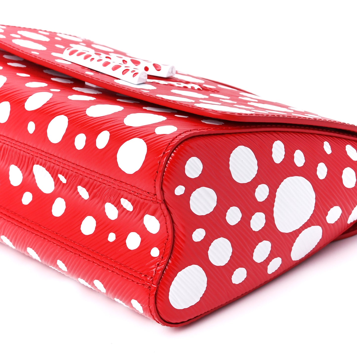 LV X YK Epi Infinity Dots Twist Shoulder Bag MM Red