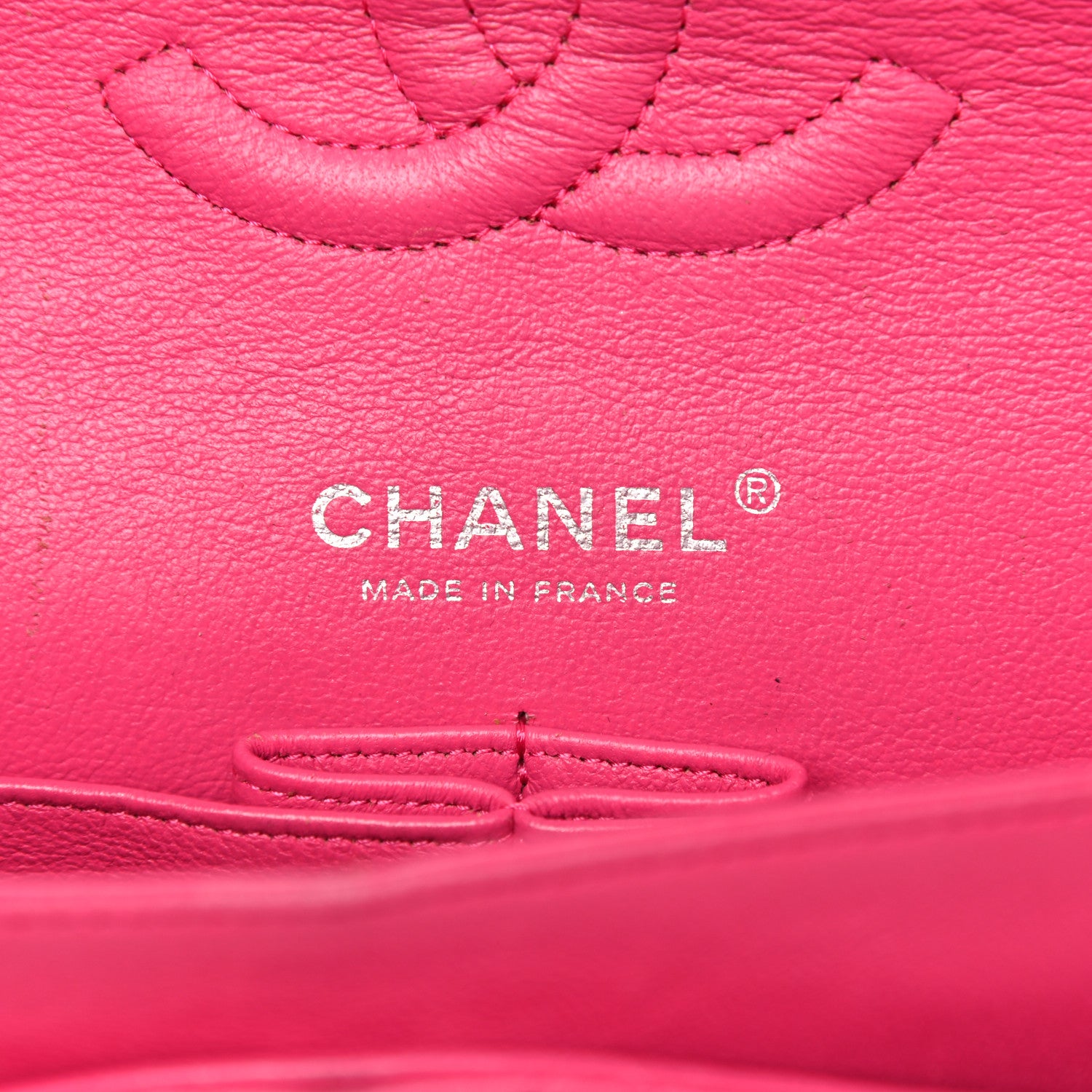 Chanel Lambskin Quilted Medium Double Flap Dark Pink 6 of 22
