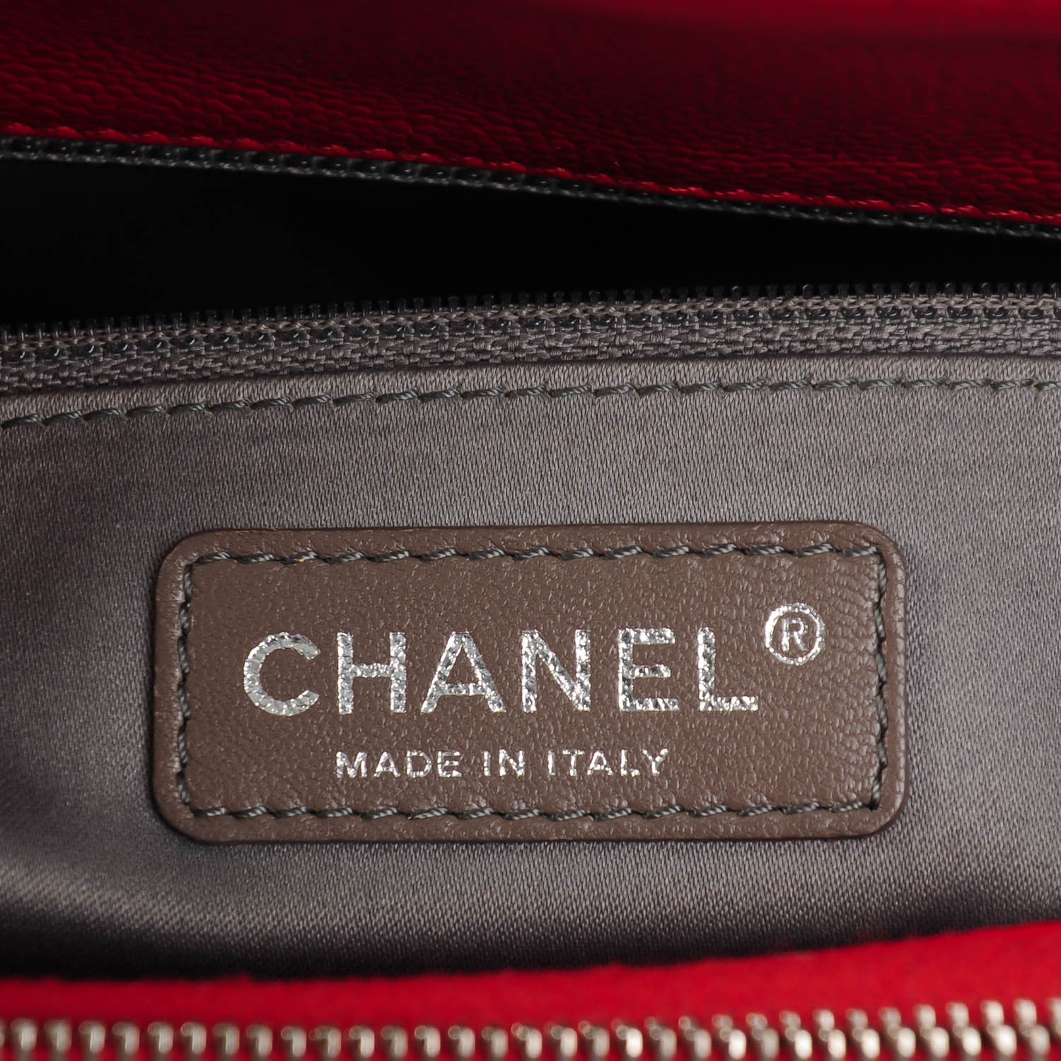Chanel Caviar Quilted Grand Shopping Tote GST Red 6 of 7