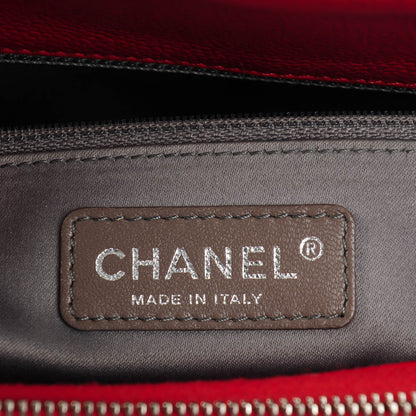 Chanel Caviar Quilted Grand Shopping Tote GST Red 6 of 7