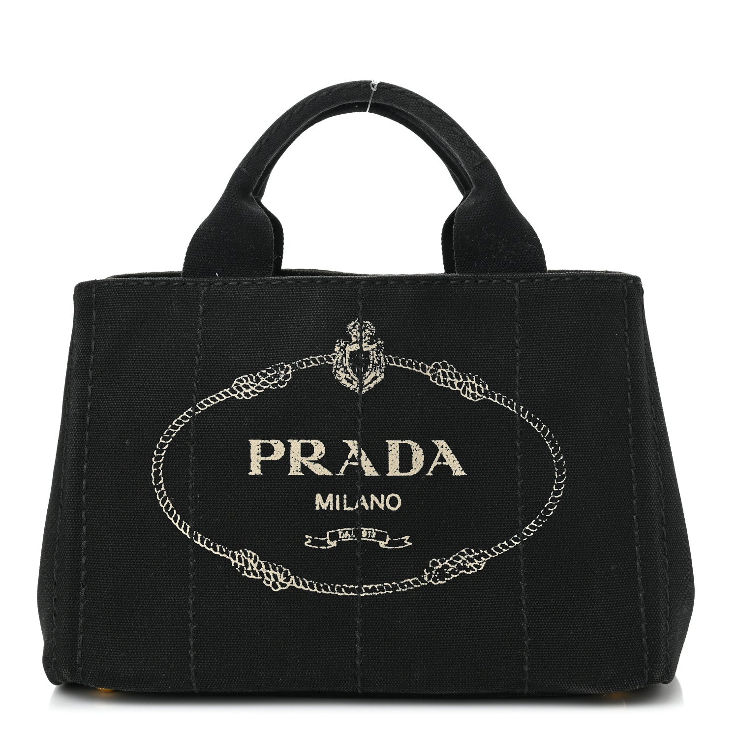 Prada Canapa Small Logo Tote Black 1 of 9
