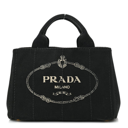 Prada Canapa Small Logo Tote Black 1 of 9