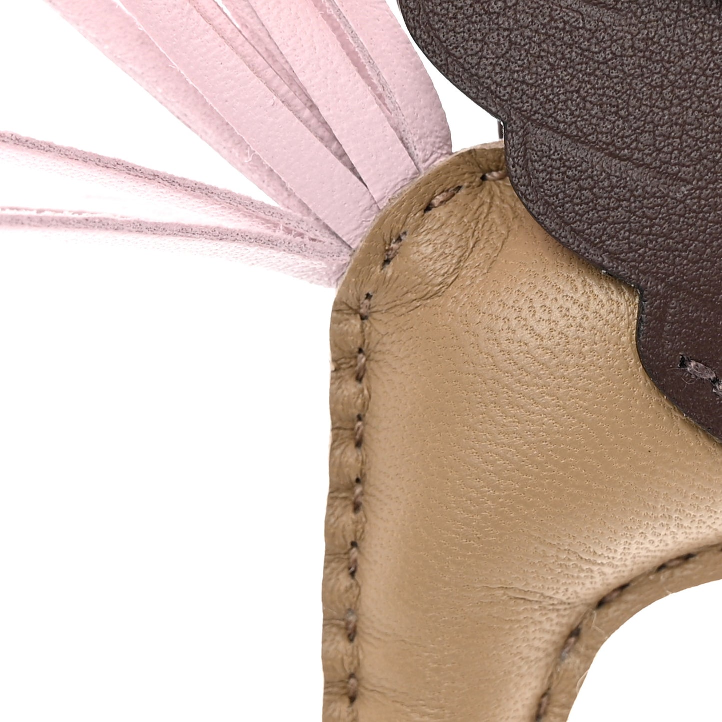 Milo Lambskin Grigri Rodeo Pegase Horse Bag Charm PM Beige Marfa Mauve Pale Moka