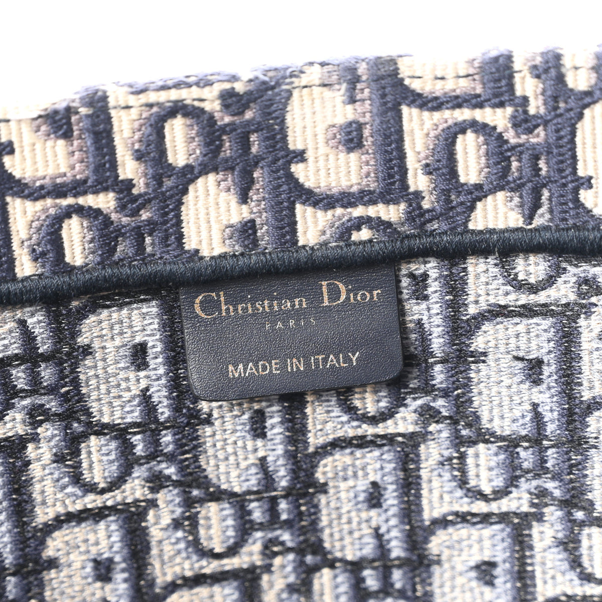 Oblique Large Book Tote Blue Multicolor